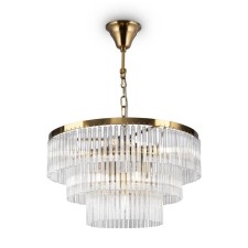 Suspension lamp Maytoni Mod093PL-09BS, 9HE14, 40W, 47x47x124 cm, brass color
