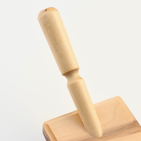 Wooden brush "premium" without drops for long -haired animals, base 80x60 mm-3