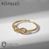 Ring "Infinity" trend, color gold, dimensionless