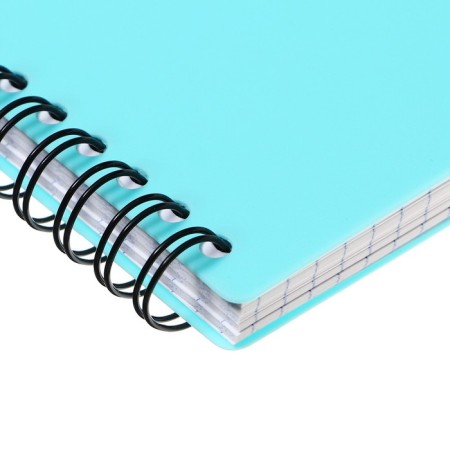 A4 notebook, 80 sheets in a cage on the crest Erichkrause Pastel, plastic cover, OFSET block, whiteness 100%, mix-1
