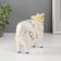 Souvenir Ceramics "Cow with a scarf" multi -colored spirals 15.8x5.6x12.3 cm