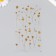 Stickers for creativity plastic "gypsophila" 21x10.5 cm