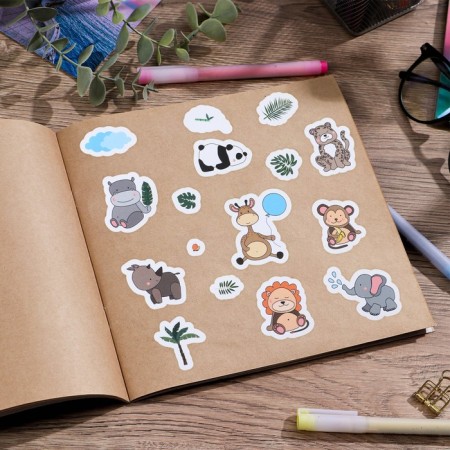 Paper stickers "Jungle", 14 × 21 cm-2