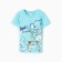 T -shirt for a boy, turquoise color, height 80 cm