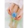 Pumz for pedicure with the brush "Star", 9 cm, color mix