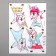 Interior plastic sticker "Fashionable unicorns" 45x60 cm