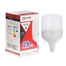 LED lamp In Home Led-Hp-Pro, 50 W, 230 V, E27, E40, 6500 K, 4750 LM, with an adapter