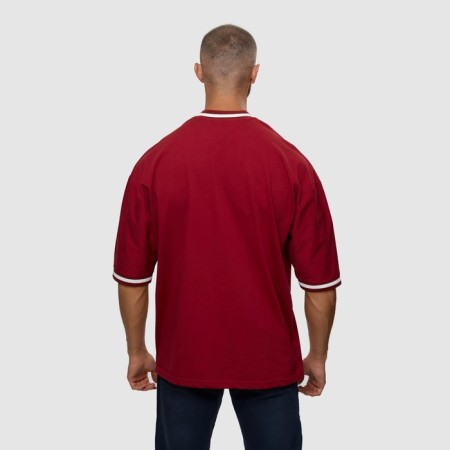 Male Harvard T -shirt, Bordeaux Color, One Size size-4