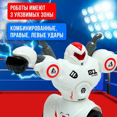 A set of robots on the Battle of Bots, light and sound effects-3