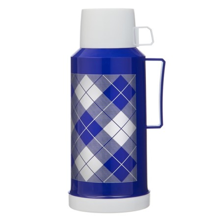 Thermos 1.8 l, with a glass flask, retains heat 10 hours, 15 x 33 cm, blue