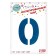 Foil ball 40 "Number 0", pale blue