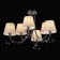 Ceiling EVOLUCE lamp. Sle1118-802-06. Alluria. 6x40 watts, E14, 70x70x43 cm, Black Cherrem