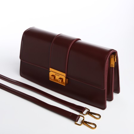 Female bag Textura, average size, brown color-7