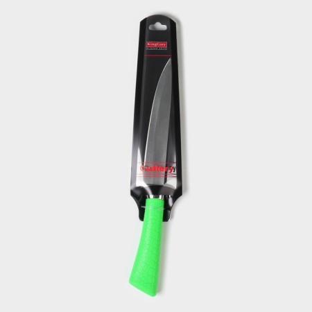 Knife Kitchen shade "Rich", blade 12.5 cm, green color-3