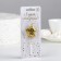Candle in the cake on the skewer "Air star", number 2, 3.5 cm, gold