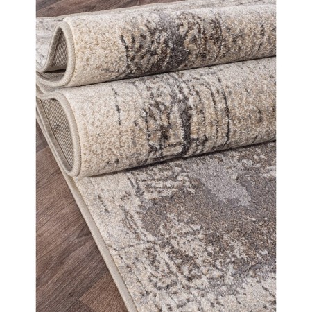 Rectangular carpet Merinos Ibiza, size 80x150 cm, color Beige-Gray-1