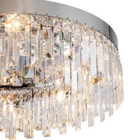 Ceiling Lamp Indigo, 12026/8c Chrome. 8x40W, E14, 620x620x190 mm, transparent color-1