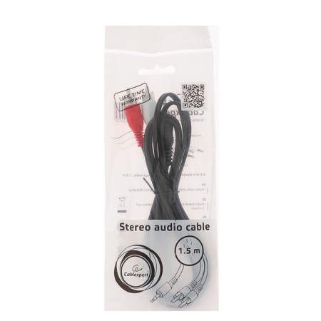 Audio Cabexpert CCA-458, Jack 3.5 mm (M) -2xrca (M), 1.5 m, black-3