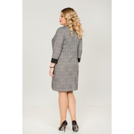 Female dress, size 68, gray color-5