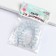 Beads made of natural stone "Cat Eye" set of 50 pcs., 1pc. - 8 mm, white