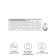Keyboard + Mouse A4Tech FSTYLER FB2535C CLAV: White/Gray Mouse: White/Gray USB Wireless 103388