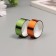 Adhesive tape decorative plastic "metallic. Green, orange" nr 2 pcs 1.5 cm, dl. 3 m