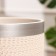 Flower pot "Brussels" White silver cylinder No. 4, 4.2 liters