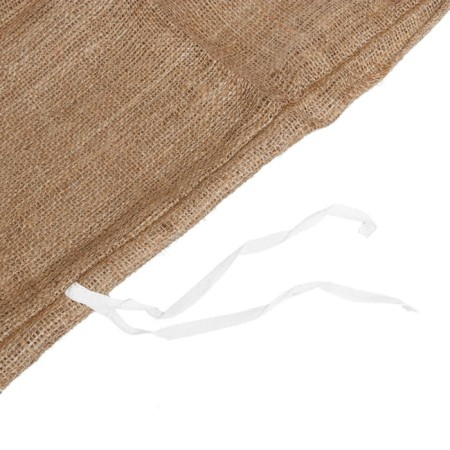 Jute bag, 44 × 90 cm, density 190 g/m², weaving 34 × 22 threads, with ties-9
