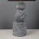 Board lamp Stone E14 40W gray 30x30x58 cm Risalux