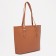 Zipper bag, external pocket, terracotta color