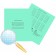 Notebook 12 sheets in a large cage "Green cover" Paper Factory, OFSET No. 1, 60 g/m2, Whiteness 96%