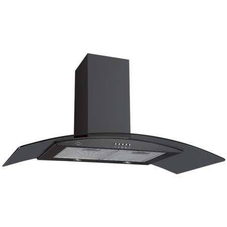 Hood MBS RUTA 190 Black, fireplace, 600 m3/h, 3 speeds, 90 cm, black