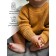 Sweater Knitted Children's Amarobaby Pure Love Buddy, height 98 cm, mustard color