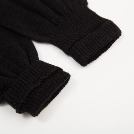 Female gloves, black color, size 18-2