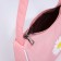 Youth bag with a zipper, pink color