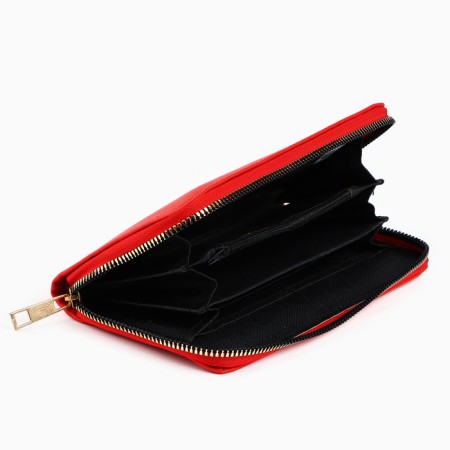 Nazamok wallet, 19x9.5x2 cm, leatherette, red color-6