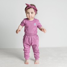 Children's sliders with bass cuffs, height 56 ​​cm, lilac color