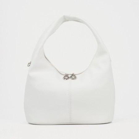 Bag-hota vita with a zipper, white color
