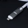 Cable 2 in 1 Luazon, Microusb/Lightning - USB, 1 A, 0.9 m, flat, mix