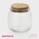 Glass jar for spices with a cork lid "Parfa", 200 ml, 7.3 × 7.2 cm