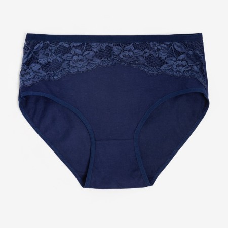 Cowards women's slips, dark blue color, size 52-54