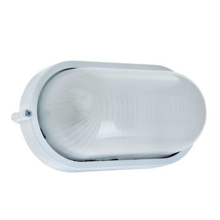 Lamp TDM NPB1401, E27, 60 W, IP54, Oval, White