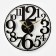 Watching clock, interior "contrast", D-39 cm, silent