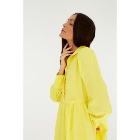 Dress summer female mist size 46, yellow-4