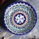 The plate of the Rishtan ceramics "Patterns", blue, deep, mix, 20 cm