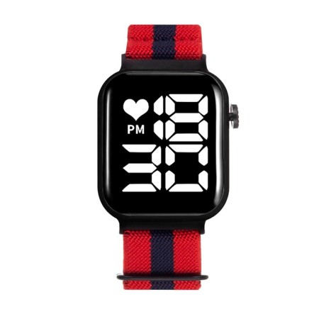 Electronic watch watches with a textile strap, moisture -proof
