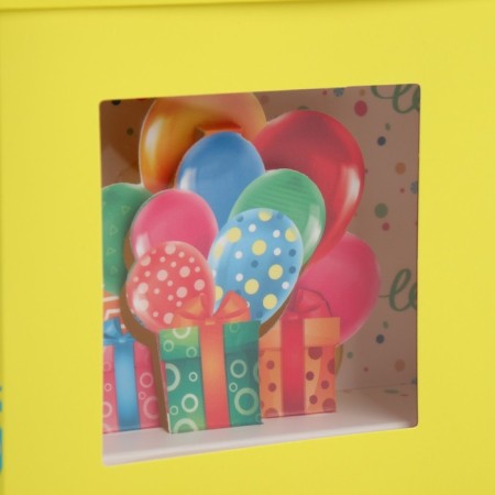 Gift folding box with 3D effect, packaging, “Happy Birthday!”, 11 x 11 x 13 cm-8