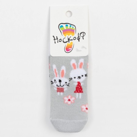 Noski children's terry, the color is light gray, size 7-8-3