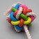 Cable toy with chewing elements "Molecule on the rope", up to 40 cm, up to 90 g, mix
