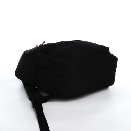 Young backpack from textiles on lightning, 4 pockets, black color-4